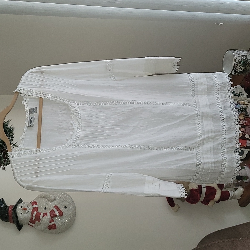 Chico's white tunic top
